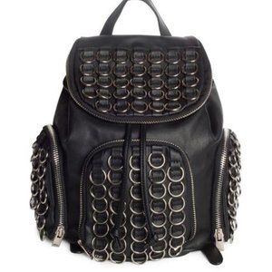 Rare UNIF x Candy Seeker O-Ring Backpack Black Vegan Leather